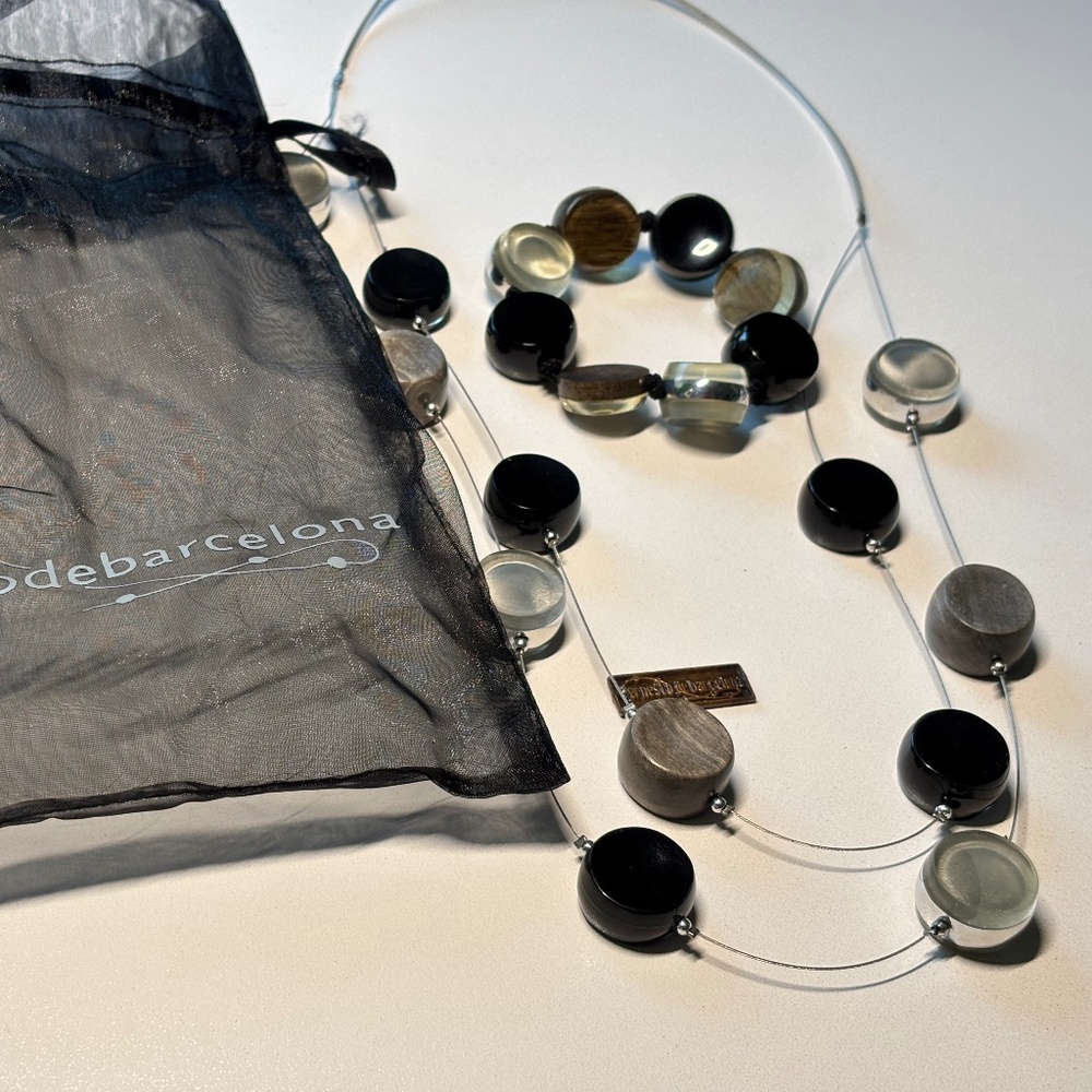 Designer set, necklace and bracelet